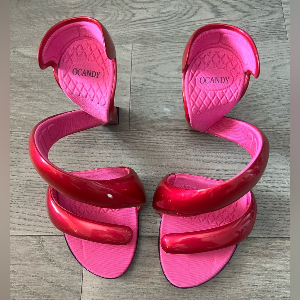 Pink festive Origami shoes
